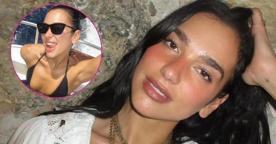 Dua Lipa Pops Out Of Tiny Black Bikini During Luxe Italy Trip With