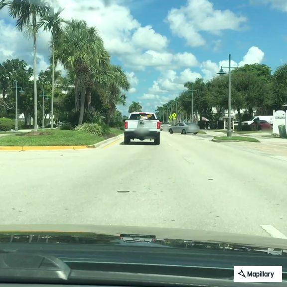 Traffic stop on white Honda with unregistered tag