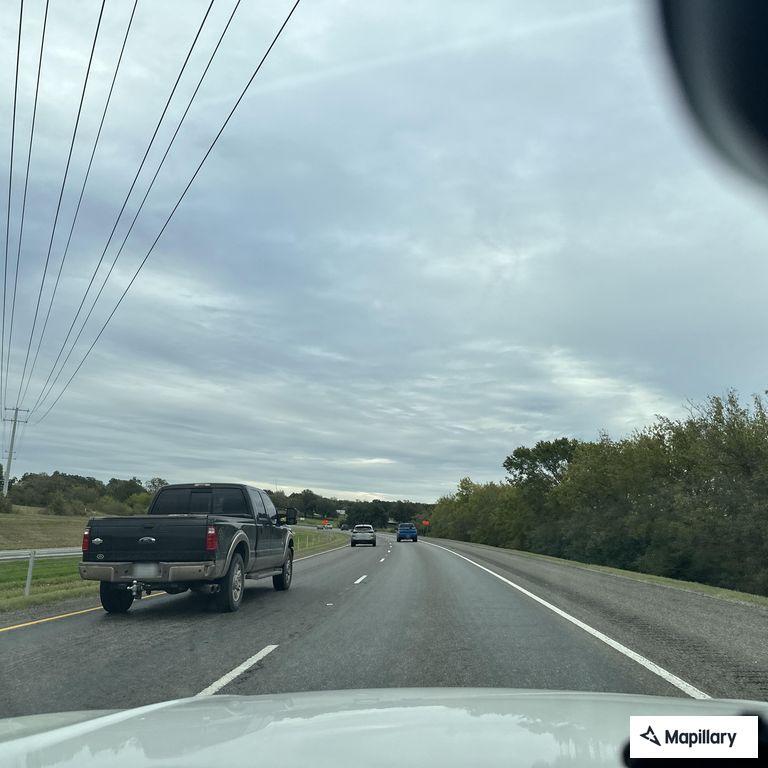 Reckless trailer driver on Highway 290 near Burton