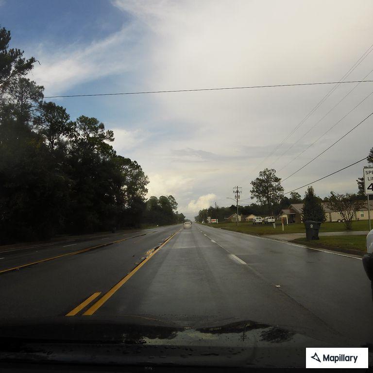 Road closure near drugstore on Highway 84