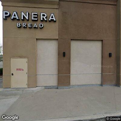 Leaking fire hydrant at Panera Bread