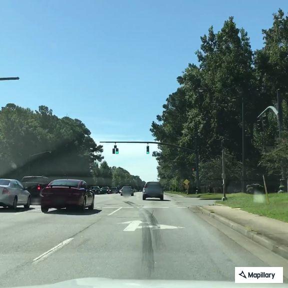 Traffic stop on black Dodge Ram at St. James Avenue