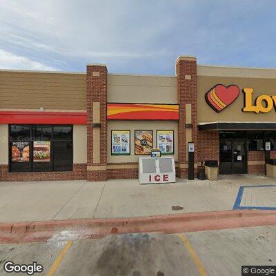 Keys in roadway cause near crash by gas station
