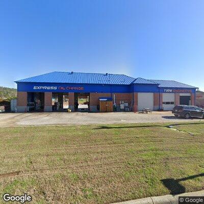 Traffic stop on Highway 280 in front of auto shop