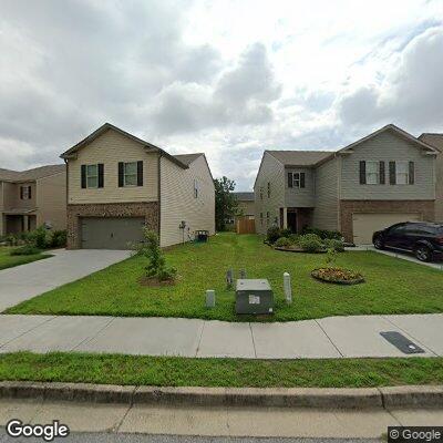 Suspicious man with golf club behind home