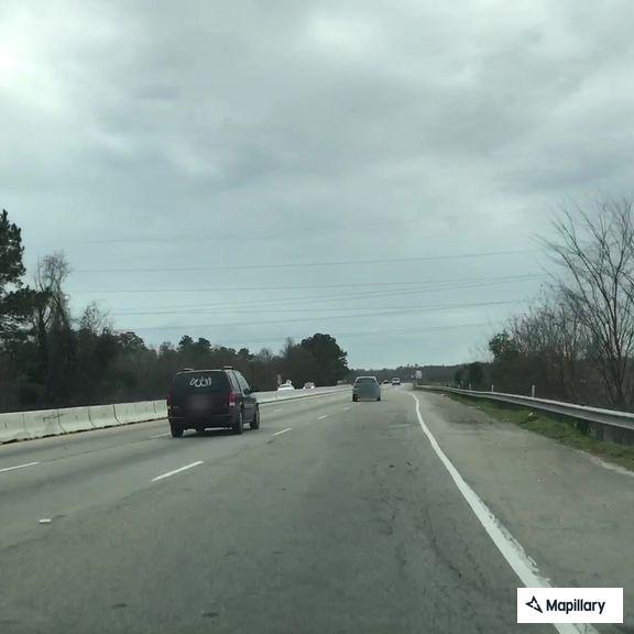 Reckless white Mercedes SUV on Highways 22 and 501