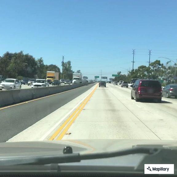 Reckless driver weaving lanes on I-405 near Redondo