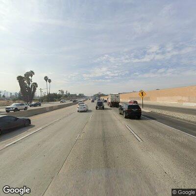 Pickup trucks racing and speeding on CA-91