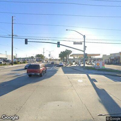 Male slumped in blue sedan at Rosecrans and Valley View