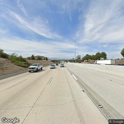 Dog running toward traffic on northbound 15