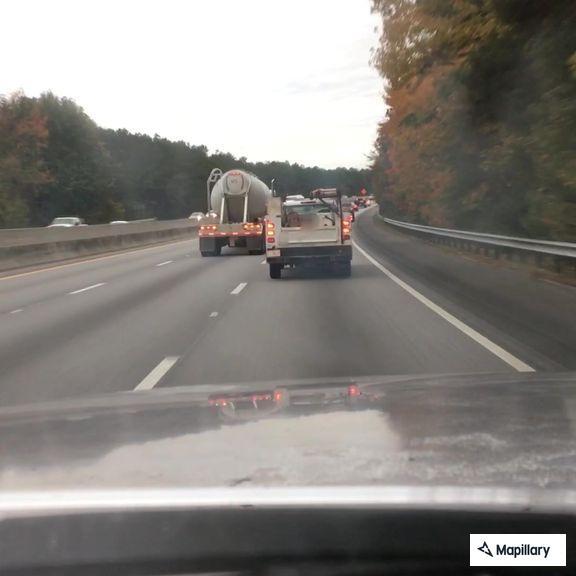 Car hits debris on I-20 westbound near Columbia