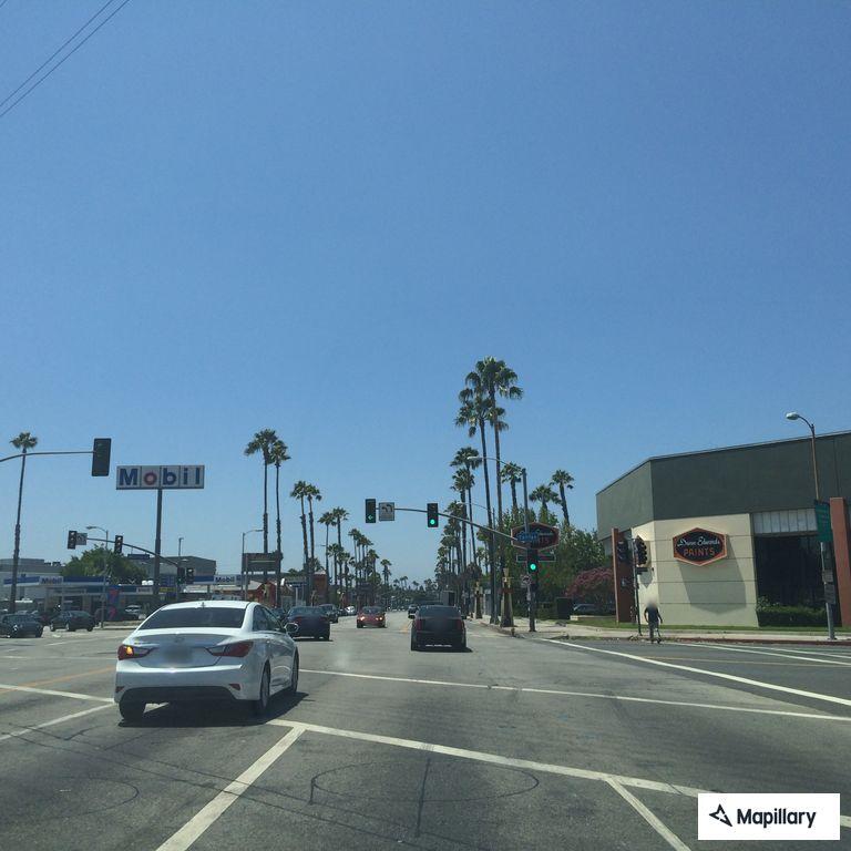 Person blocking buses at Culver City terminal
