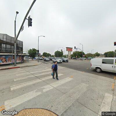 Rubbish fire at Fairfax Avenue and Pico Boulevard
