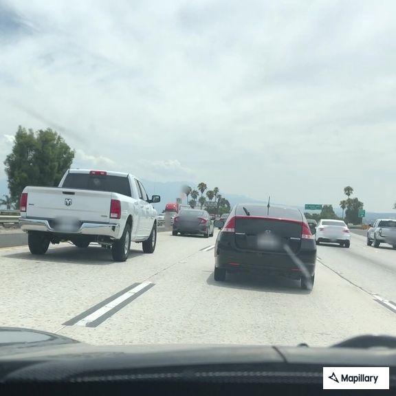 Uncooperative pedestrian on I-10 at Pepper Avenue