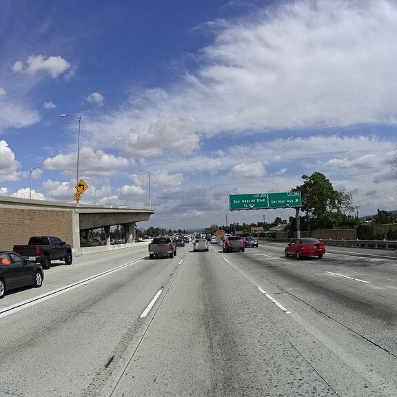 Bus collision on eastbound 10 near San Gabriel