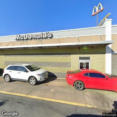 Car hits building at McDonald's in White Hall