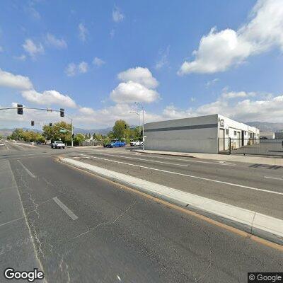 Man holding large knife on Glenoaks Boulevard
