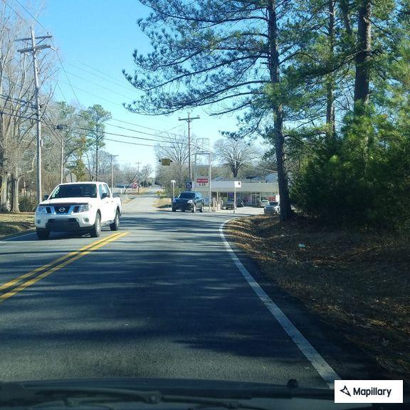 High water blocking lane on Cloud Springs Road