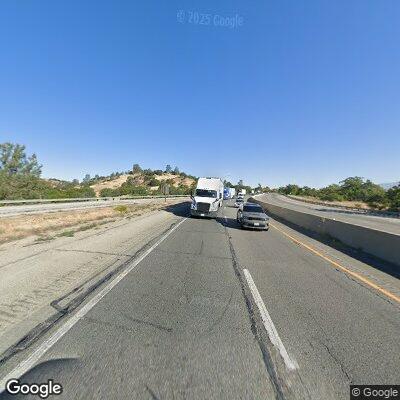 Disabled pickup truck on Highway 58 center divider