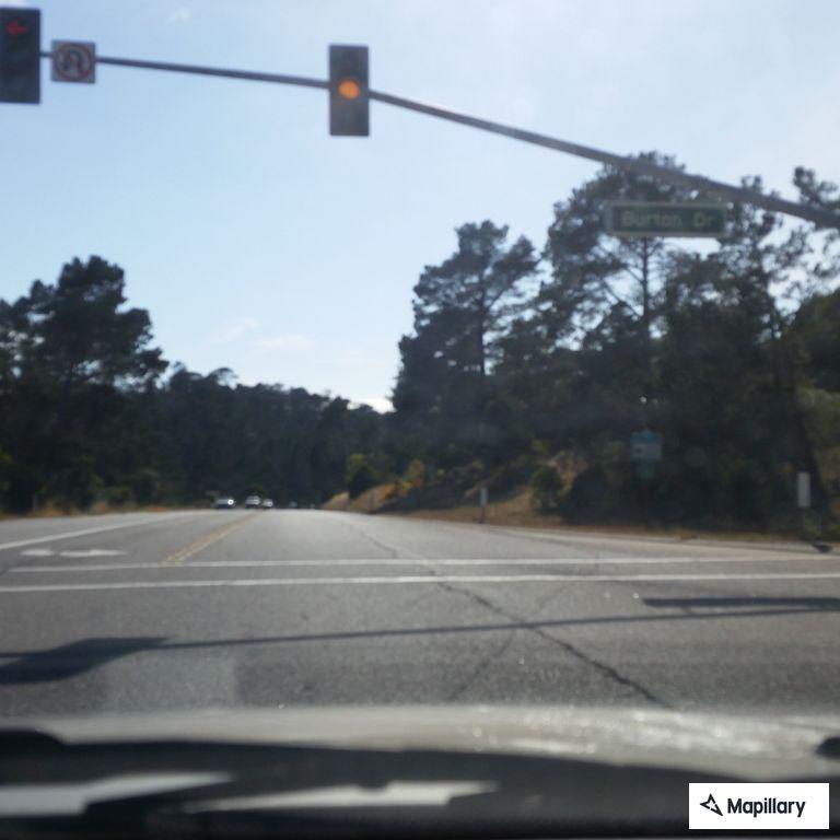 Traffic stop on Highway 1 at Burton Drive
