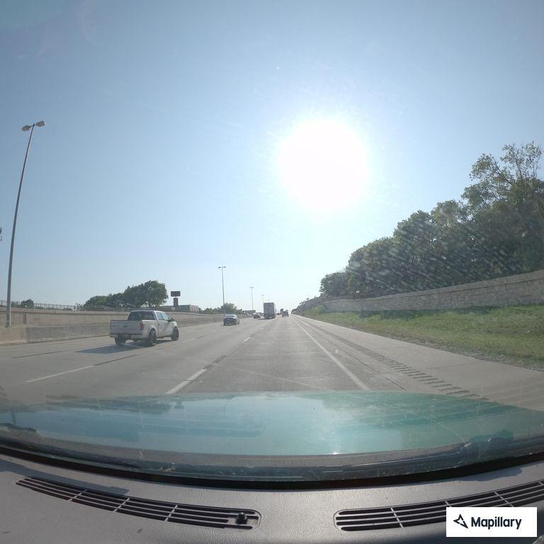 Male walking eastbound near I-44 and 412 construction zone