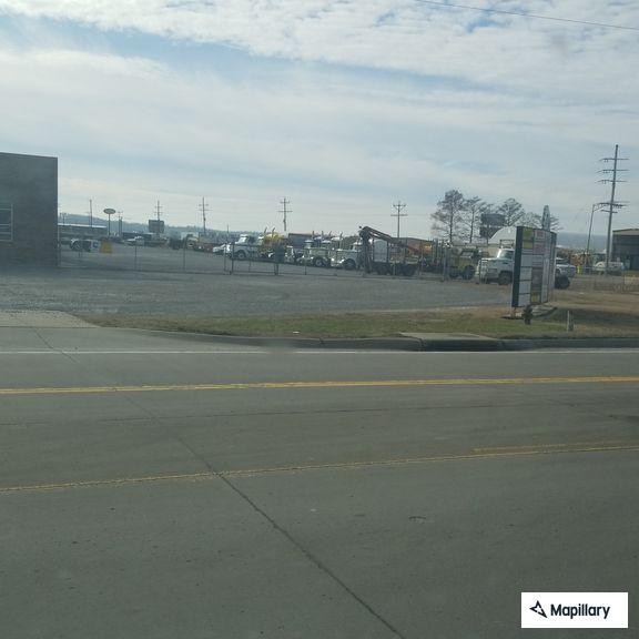 Dog locked in truck at gas station in Chaffee