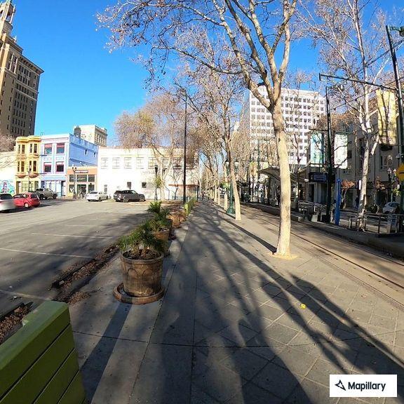 Person with medical emergency at light rail station
