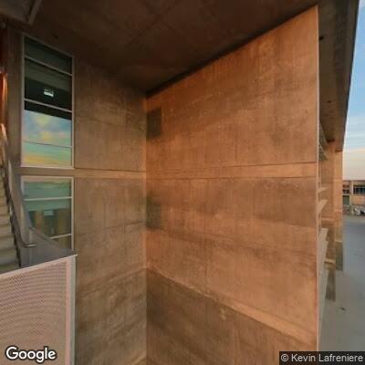 Vehicle drives down stairs at UC Merced campus