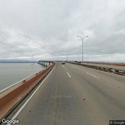 Small sailboat in distress near San Mateo Bridge