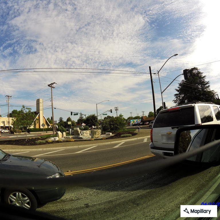 Traffic stop at Scenic Drive and Downey Avenue