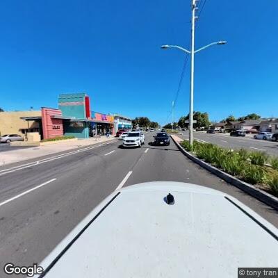 Shovel blocking slow lane on Hesperian Boulevard