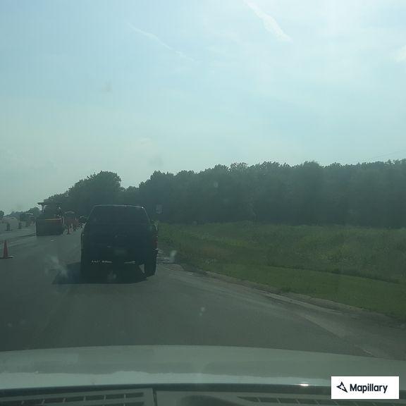 Traffic stop on red SUV on US 45 in Eldorado