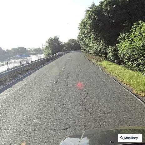 Truck speeding and driving the wrong way on highway