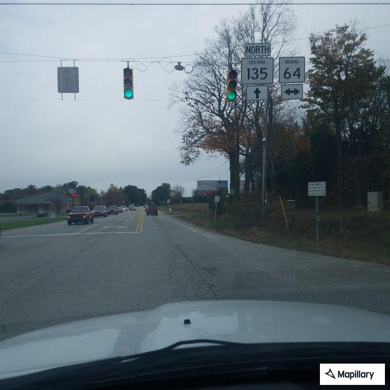 Two-car crash at State Roads 64 and 135