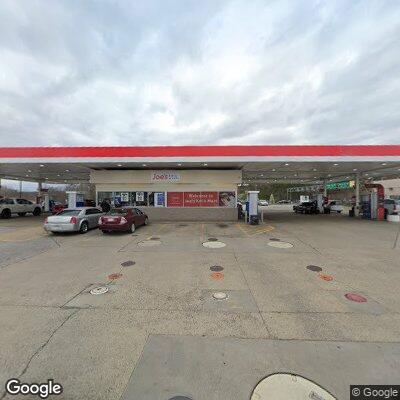 Person locked out of car at gas station
