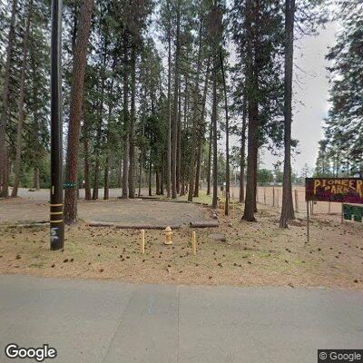 Motorcycle crash victim in roadway at Pioneer Park