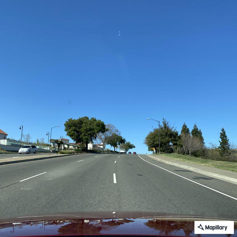 Boxes falling from truck on El Dorado Hills Boulevard