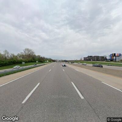 Stranded driver with flat tire on I-270 shoulder
