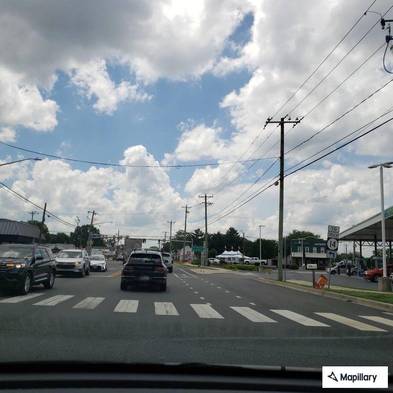 Two-vehicle crash with one person injured