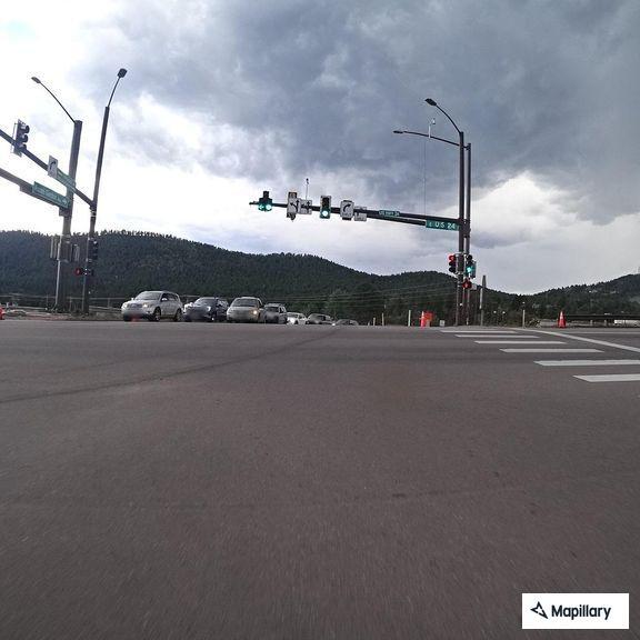 Traffic stop on Highway 24 at Paradise Circle
