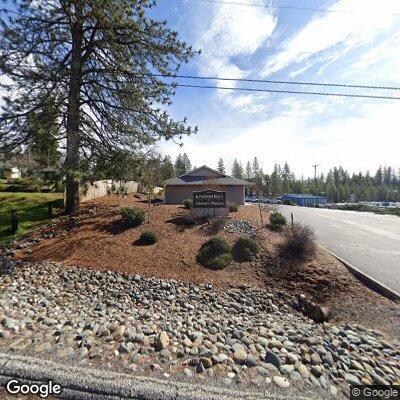 Elderly man walking in and out of road in Colfax