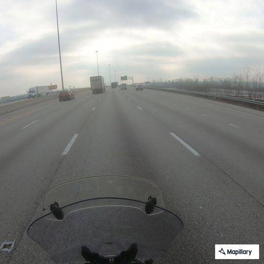 Fire department vehicle smoking on I-75 near Monroe