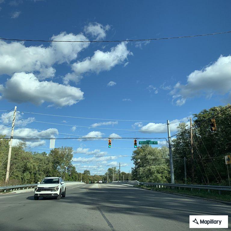 Large tree blocks lanes on Spring Mill Road