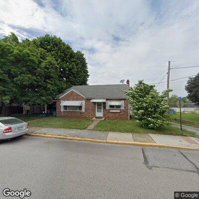 Person experiencing chest pain at East Maple Street