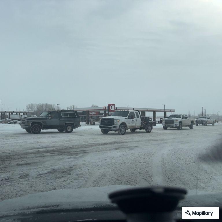 Officer blocking westbound lane after crash