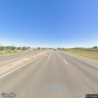 Two vehicles stopped on roadside near Highway 85