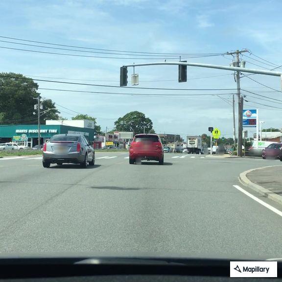 Motorcycle crash with injury on Sunrise Highway