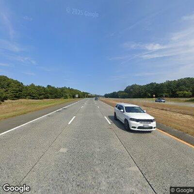 Large plastic debris in highway center median