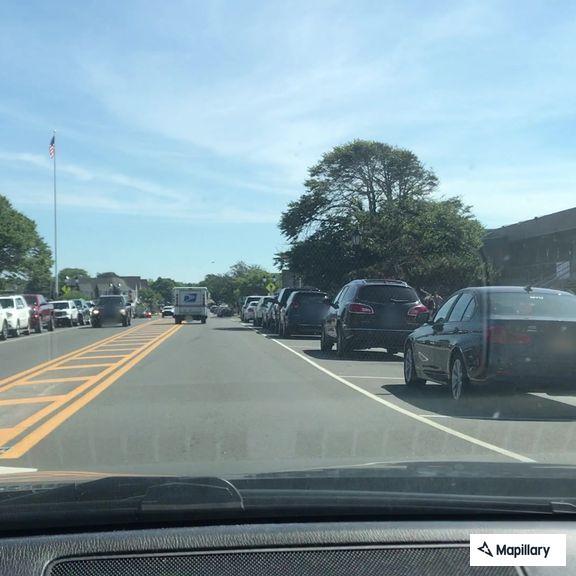 Intoxicated woman walking in traffic on Montauk Hwy