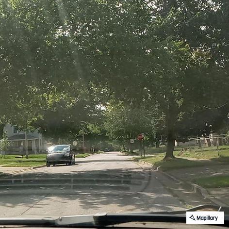 Traffic stop of white Pontiac on Brighton Drive